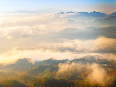 英山：初冬山乡美如画