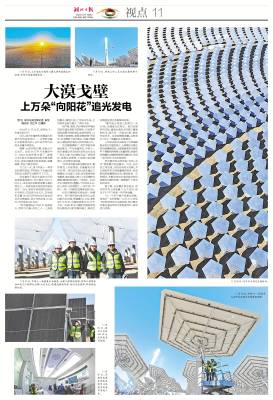 2024.12.10 大漠戈壁上万朵“向阳花”追光发电