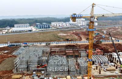 湖北保康：楚烽化工有限责任公司转迁技改项目施工忙