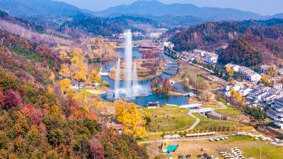 湖北随州：银杏谷景美如画（客户端采稿）