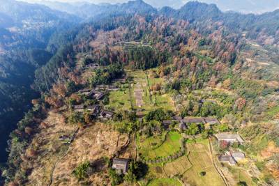 世遗唐崖 冬景如画