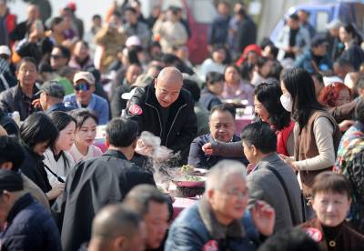 湖北荆门：“乡村大席”笑迎八方客（客户端采稿）