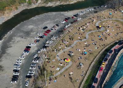 竹山县户外有氧运动尽享冬日暖阳