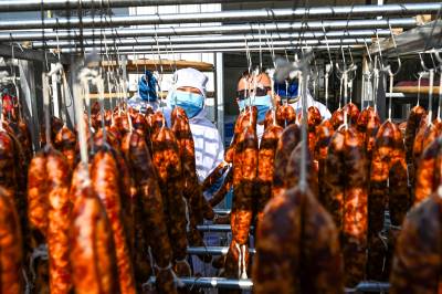 英山：山乡年货加工忙