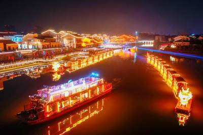 竹筏龙舟寻梦醉美老码头（客户端采稿）