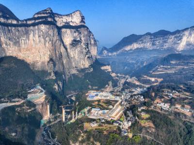 湖北恩施：姚家平水利工程建设忙