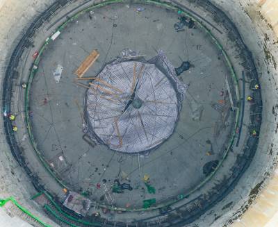 竹山县潘口抽水蓄能电站调压井内壁衬砌紧张施工