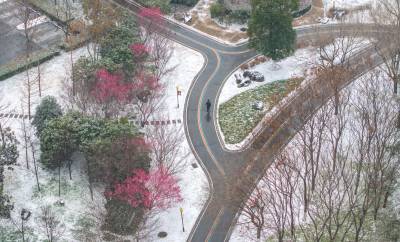 襄阳市迎来降雪天气（客户端采稿）