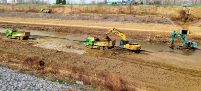 大富水航道应城段建设提速 