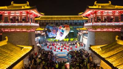 古风游园迎新春