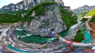 湖北恩施：姚家平水利枢纽工程建设如火如荼（客户端采稿）