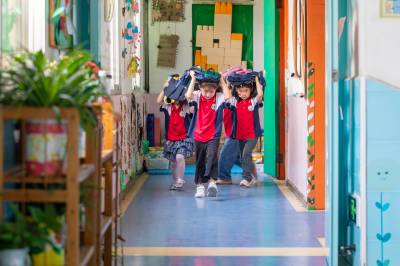 湖北襄阳：萌娃学避险 安全记心间